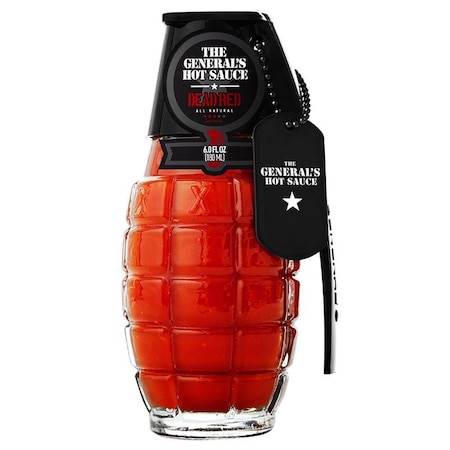 The Generals Hot Sauce The General's Hot Sauce All Natural Dead Red Sauce 6 oz 0311-001